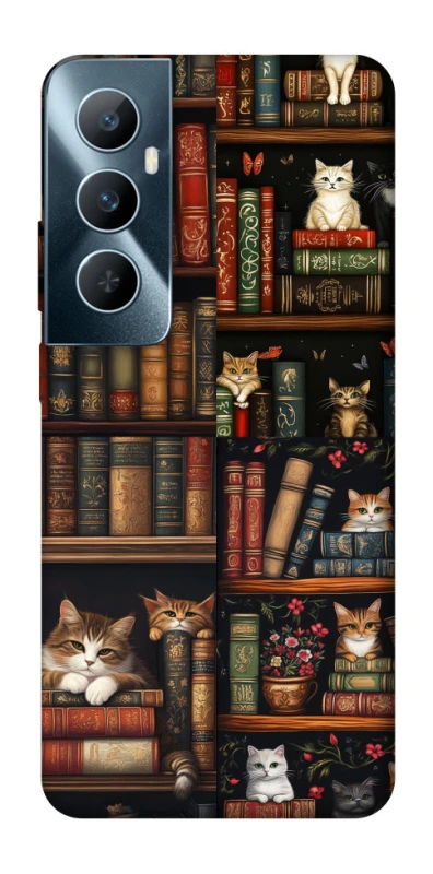 Чехол на Realme C65 4G Cats & Books фото 1 из 1