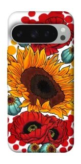 Чохол на Google Pixel 10 Pro XL Соняшники та маки фото 1 з 1