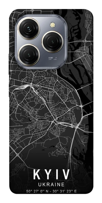 Чехол на TECNO Spark 20 Pro Kyiv map фото 1 из 1