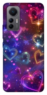 Чохол на Xiaomi 12 Lite Drawn hearts фото 1 з 1