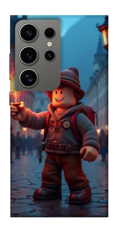 Чохол на Samsung Galaxy S24 Ultra Roblox Fire Logo Blue Flames фото 1 з 1