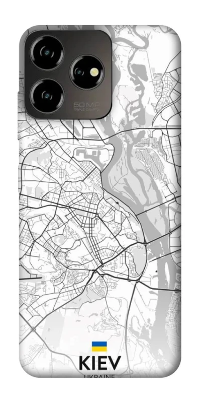 Чохол на ZTE Blade V50 Design 4G Kiev white map фото 1 з 1