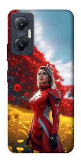 Чехол на Infinix Hot 20 5G Cyber space girl ver.5 фото 1 из 1