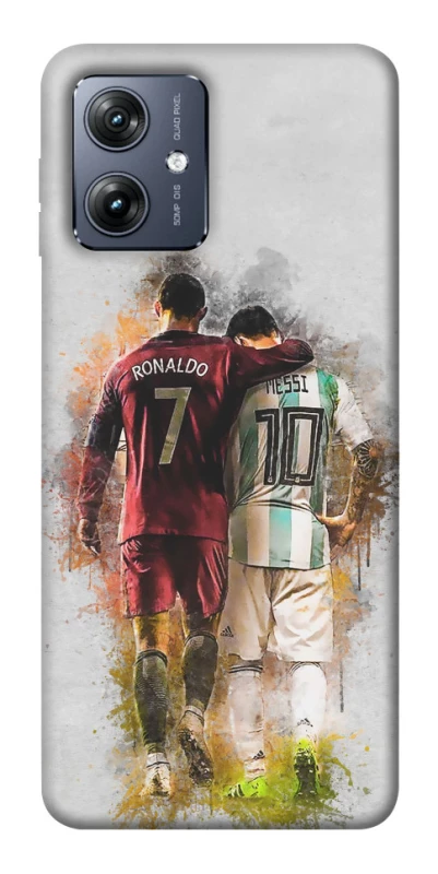 Чохол на Motorola Moto G54 Ronaldo та Messi фото 1 з 1