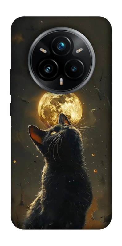Чохол на Realme 14 Pro+ Кіт під місяцем v2 фото 1 з 1