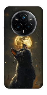 Чохол на Realme 14 Pro+ Кіт під місяцем v2 фото 1 з 1
