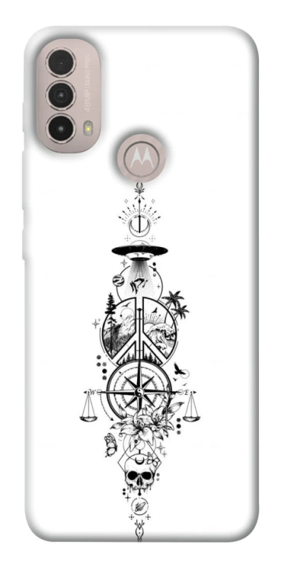 Чехол на Motorola Moto E40 Tattoo ver.7 фото 1 из 1