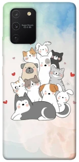 Чехол на Samsung Galaxy S10 Lite Funny Pets ver.2 фото 1 из 1
