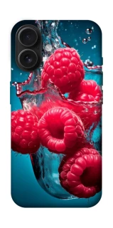 Чехол на Apple iPhone 16 Малинка в воде фото 1 из 1