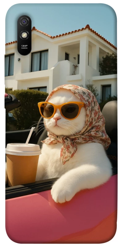 Чохол на Xiaomi Redmi 9A Stylish Cat Cruise фото 1 з 1