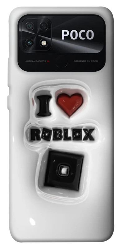 Чохол на Xiaomi Poco C40 I love Roblox фото 1 з 1