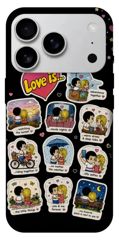 Чехол на Apple iPhone 18 Pro Max Love is ver.4 фото 2 из 2