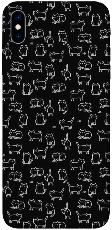 Чохол на Apple iPhone XS Max (6.5") Black Cats фото 1 з 1