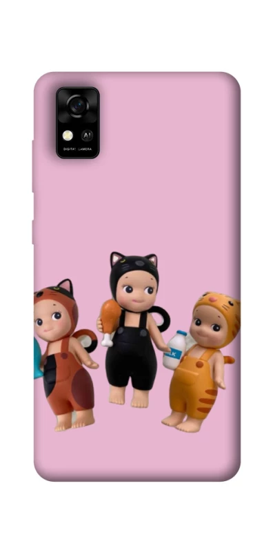 Чохол на ZTE Blade A31 Cat Cafe Trio фото 1 з 1