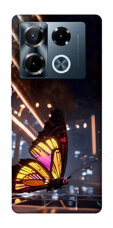 Чохол на Infinix Note 40 Pro 4G Cyber butterfly фото 1 з 1