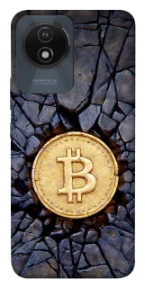 Чехол на Vivo Y02 Bitcoin cracks фото 1 из 1