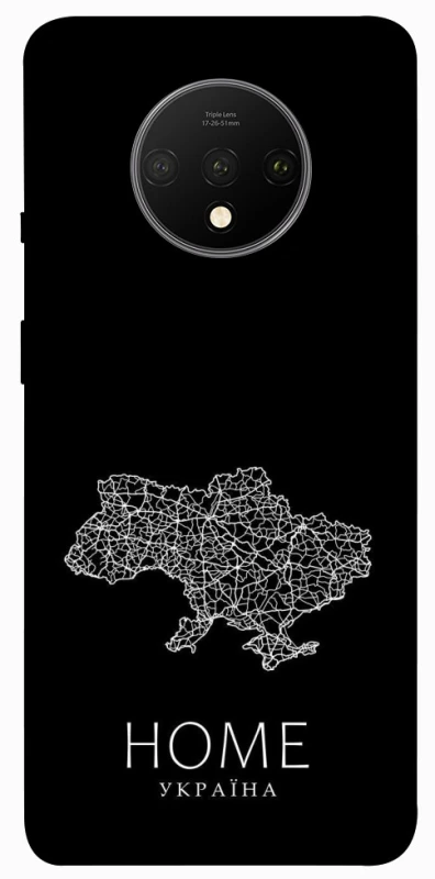 Чохол на OnePlus 7T Ukraine black map фото 1 з 1