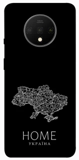 Чехол на OnePlus 7T Ukraine black map фото 1 из 1