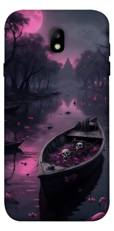 Чохол на Samsung J730 Galaxy J7 (2017) Boat and flamingo фото 1 з 1