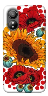 Чохол на ZTE Blade L220 Соняшники та маки фото 1 з 1