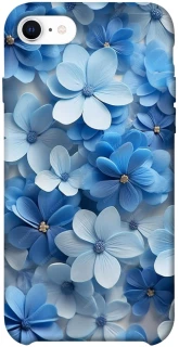 Чехол на Apple iPhone SE (2020) Синие цветы фото 1 из 1