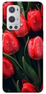 Чохол на OnePlus 9 Pro Червоні тюльпани фото 1 Чохол на OnePlus 9 Pro Червоні тюльпани фото 1 з 1