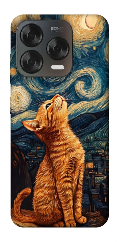 Чохол на ZTE Blade V70 Design van gogh cat фото 2 з 2