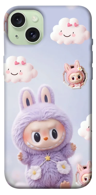 Чохол на Apple iPhone 15 Plus (6.7") Labubu & clouds фото 1 з 1