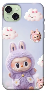 Чохол на Apple iPhone 15 Plus (6.7") Labubu & clouds фото 1 з 1