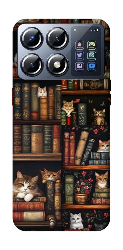 Чохол на Xiaomi POCO X8 Pro Cats & Books фото 1 з 1