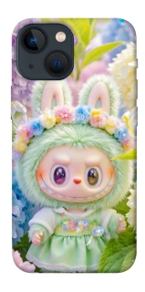 Чехол на Apple iPhone 13 mini (5.4") Labubu & Flowers ver.2 фото 1 из 1
