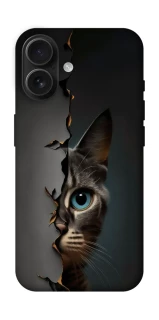 Чохол на Apple iPhone 16 Кіт-підглядач v2 фото 1 з 1