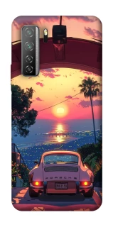 Чехол на Huawei Nova 7 SE Porsche at sunset фото 1 из 1