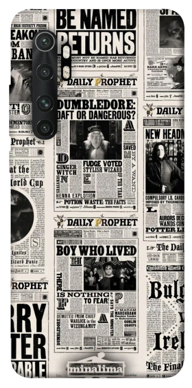 Чехол на Xiaomi Mi Note 10 Lite Harry Potter newspaper фото 1 из 1