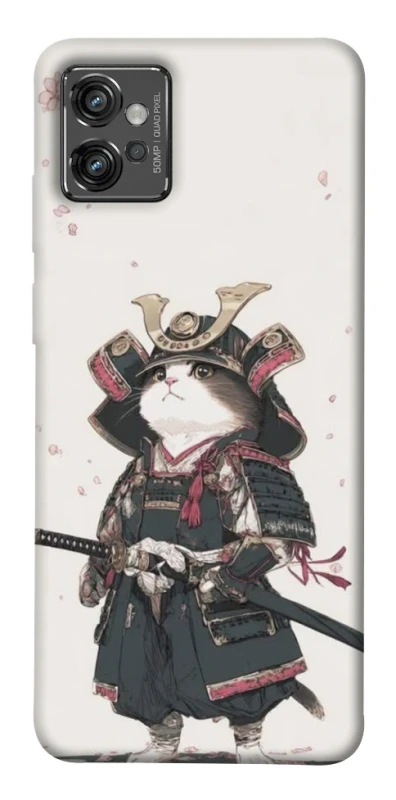 Чохол на Motorola Moto G32 Samurai Cat Warrior фото 1 з 1