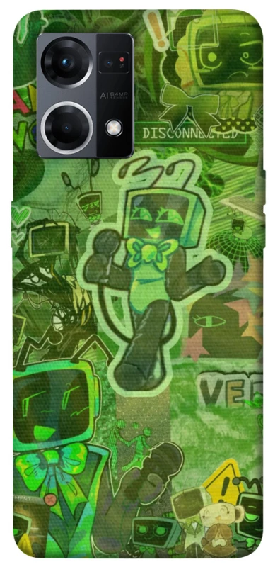 Чохол на Oppo Reno 7 4G Dandysworld tv green theme фото 1 з 1