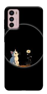 Чехол на Motorola Moto G42 Cat and flower фото 1 из 1