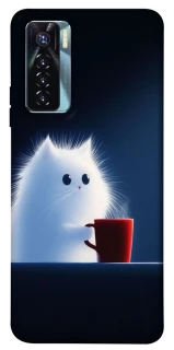 Чохол на TECNO Camon 17 Pro Чохол кіт з кавою фото 1 з 1