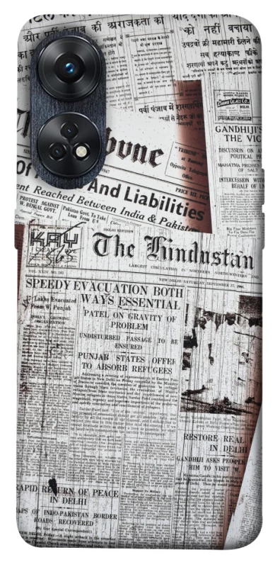 Чохол на Oppo Reno 8T 4G Газети фото 1 з 1