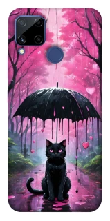 Чохол на Realme C15 Black cat фото 1 з 1