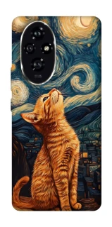Чохол на Honor 200 van gogh cat фото 1 з 1