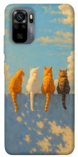 Чехол на Xiaomi Redmi Note 10 / Note 10s cats on wall фото 1 из 1