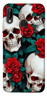 Чохол на Huawei P20 Lite skull and rose фото 1 Чохол на Huawei P20 Lite skull and rose фото 1 з 1