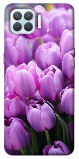 Чехол на Oppo F17 Pro Фиолетовые тюльпаны фото 1 из 1