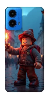 Чохол на Motorola Moto G45 Roblox Fire Logo Blue Flames фото 1 з 1