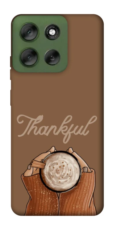Чохол на Motorola Moto G56 5G Thankful coffee фото 1 з 1
