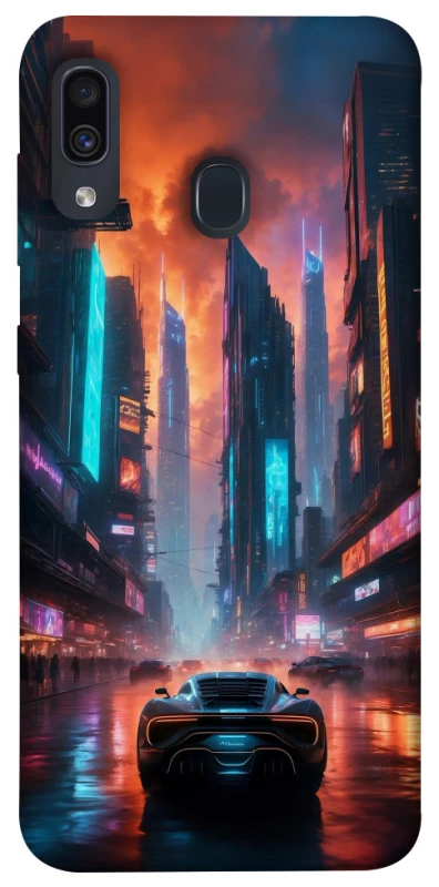 Чехол на Samsung Galaxy A20 / A30 Cyber city фото 1 из 1