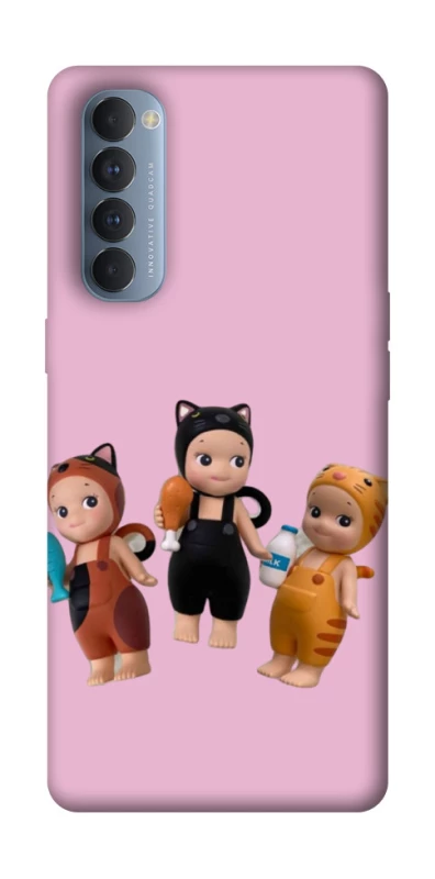Чохол на Oppo Reno 4 Pro Cat Cafe Trio фото 1 з 1