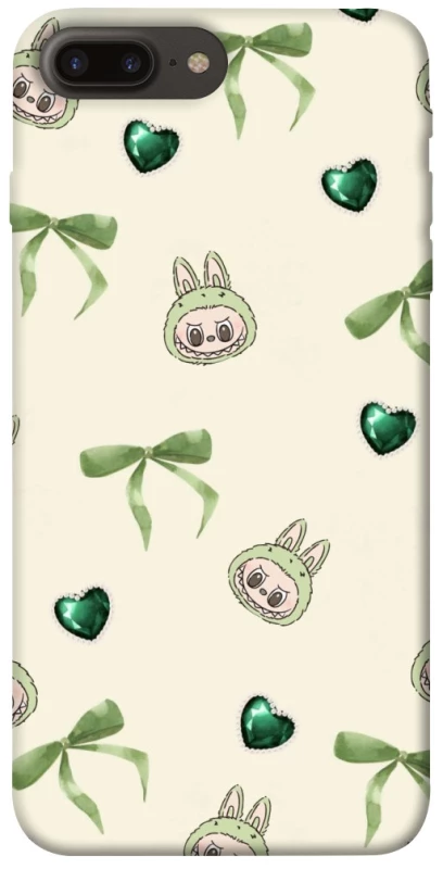 Чехол на Apple iPhone 7 plus / 8 plus Labubu Green Heart фото 1 из 1