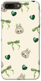 Чехол на Apple iPhone 7 plus / 8 plus Labubu Green Heart фото 1 из 1